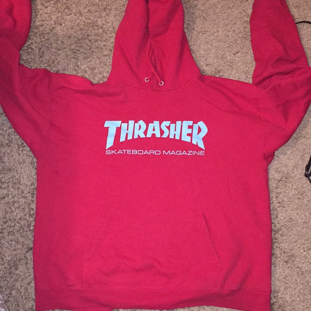 red thrasher hoodie